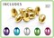 67Pcs 2.3" Shiny Golden Easter Eggs with 5Pcs Metallic Eggs for Filling